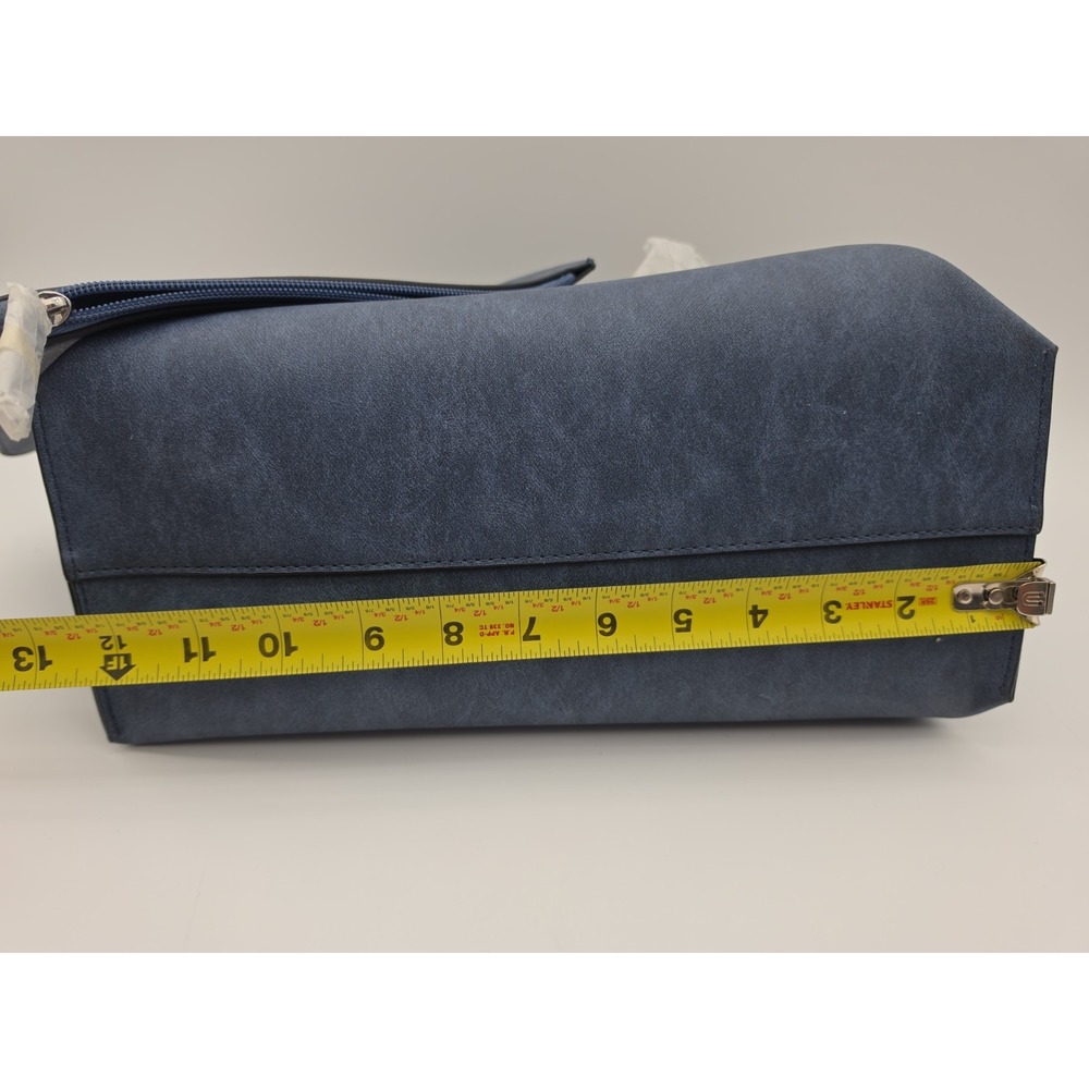 New Leather Calvin Klein purse Blue Gray Tote Purchased From Neiman Marcus. - Picture 14 of 15